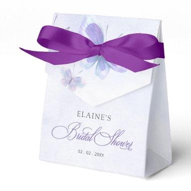 Purple Lilac Lifetime of Butterflies  Favor Boxes
