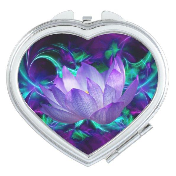 Purple lotus flower and its meaning mirror for makeup
