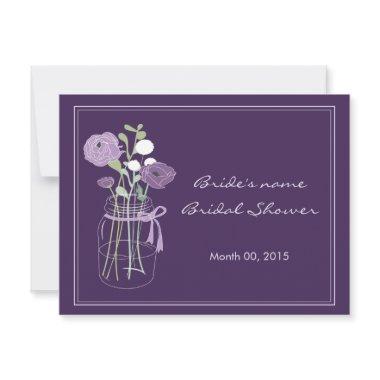 Purple Mason Jar Bridal Shower Advice