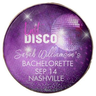Purple Neon Pink Last Disco Bachelorette Party Chocolate Covered Oreo