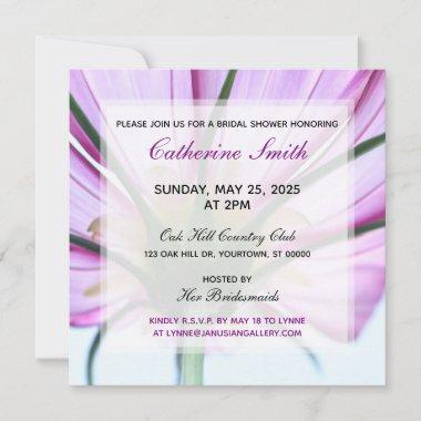 "Purple Passion" Floral Bridal Shower Invitations