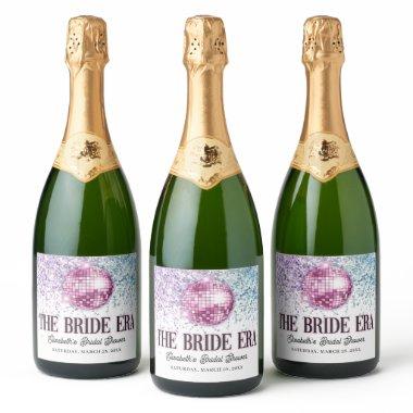 Purple Pink Disco Bride Era  Sparkling Wine Label