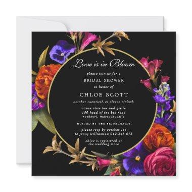 Purple Pink Orange Floral Love Bloom