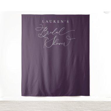 Purple Plum Bridal Shower Photo Backdrop