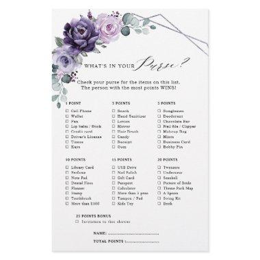 Purple Plum Silver Floral Bloom  Game