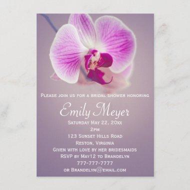 Purple Radiant Orchid Bridal Shower Invitations