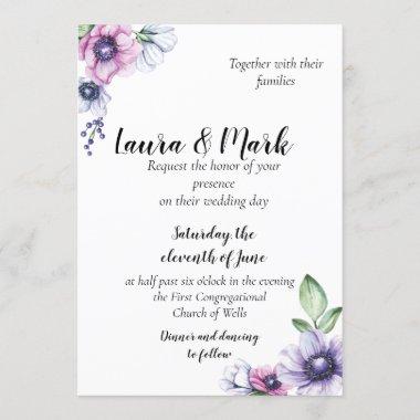 Purple Rain | Wedding Invitations
