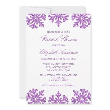 Purple Snowflake Winter