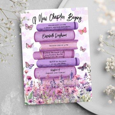 Purple Story Book Flower Butterflies