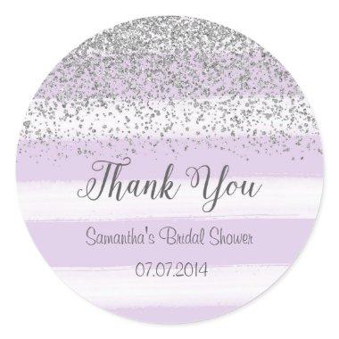 Purple Stripes  Sticker