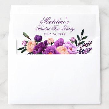 Purple Ultra Violet Bridal Shower Tea Party Envelope Liner