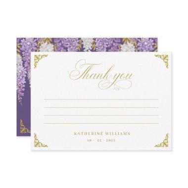 Purple Vintage  Thank You