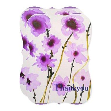 Purple white Floral elegant