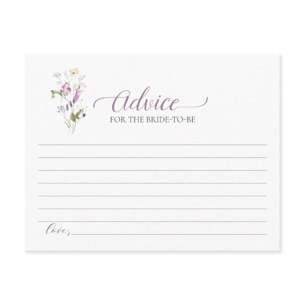 Purple Wildflower Advice For The Bride-To-Be