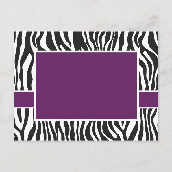 Purple Zebra Invite