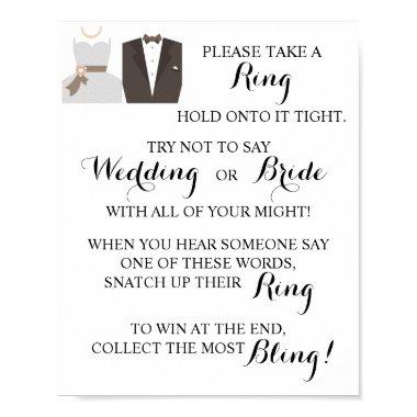 Put a Ring on Bridal Shower Game Sign