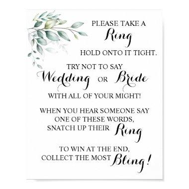 Put a Ring on Eucalyptus  Game Sign