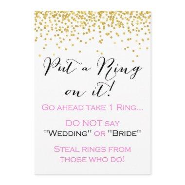 Put a Ring on it " Sign