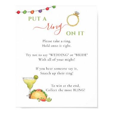 Put a ring on it Taco theme  game Poster