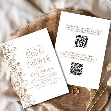 QR Code Boho Wildflower