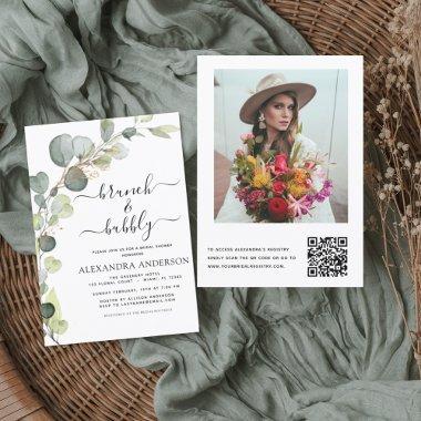 QR Code Brunch & Bubbly  Eucalyptus