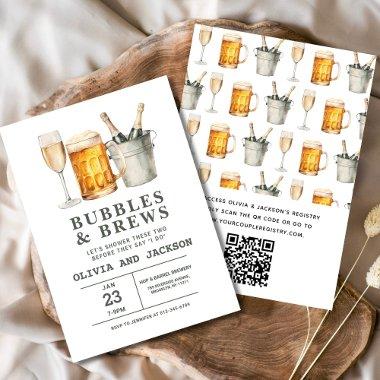 QR Code Bubbles & Brews Couples Shower