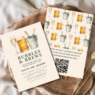 QR Code Bubbles & Brews Couples Shower