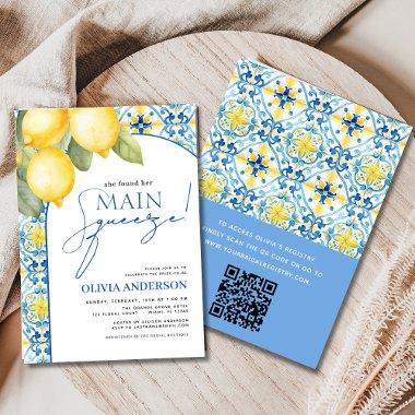 QR Code Lemon Main Squeeze  Invitatio