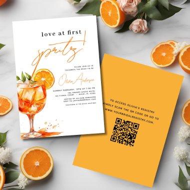 QR Code Love at First Spritz Orange