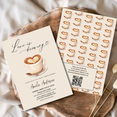 QR Code Love is Brewing Coffee
