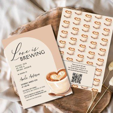 QR Code Love is Brewing Coffee
