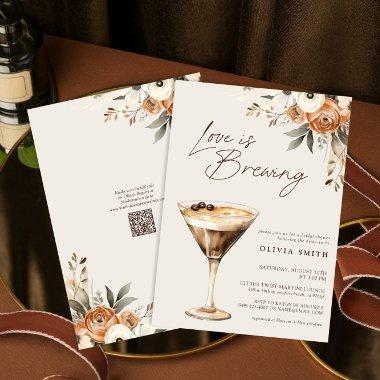 QR Code Love is Brewing Espresso Martini Shower