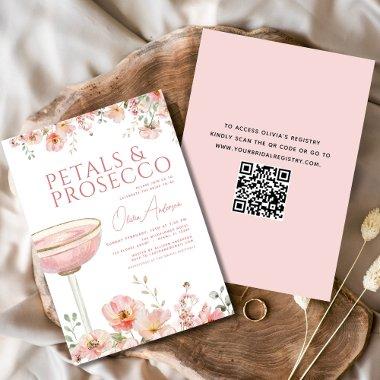 QR Code Petals & Prosecco Blush