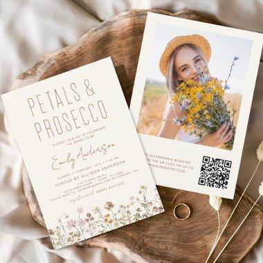 QR Code Wildflower Petals & Prosecco
