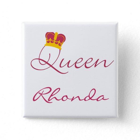 Queen Design Button