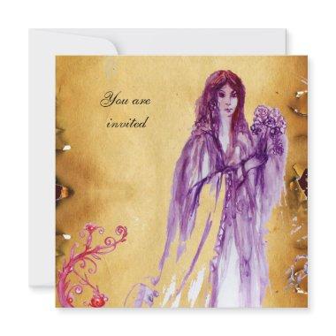 QUEEN GUINEVERE, Brown Parchment Invitations