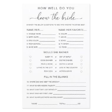 Quinn Script How Well Do You Know The Bride Game