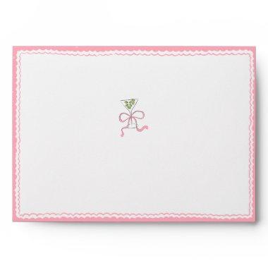 Quirky Martini Bow Hand Drawn  Envelope