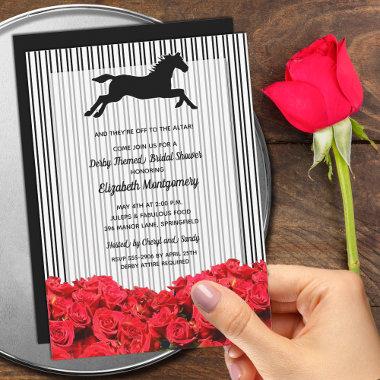 Race Horse Roses Derby Bridal Invitations