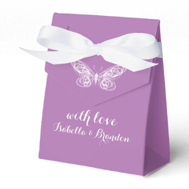 Radiant Orchid Butterfly Favor Box