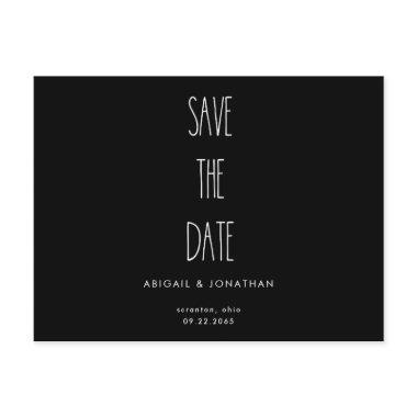 RaeDunn Wedding Black & White Save the Date Invitation PostInvitations