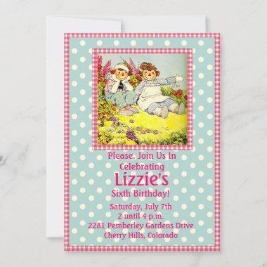 Raggedy Ann and Andy Invitations