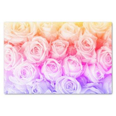 Rainbow Roses Tissue Paper