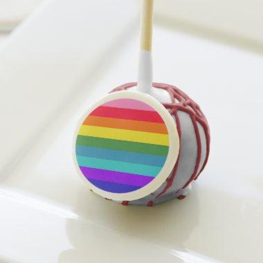 Rainbow Stripes Cake Pops! Cake Pops