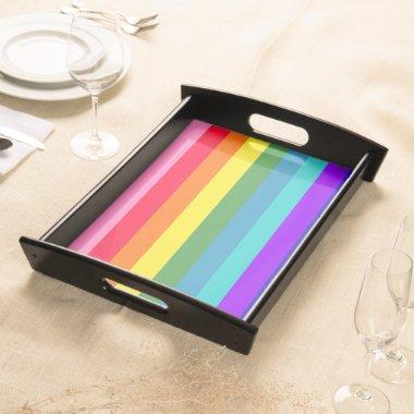 Rainbow Stripes Serving Tray