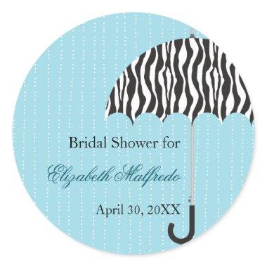 Rainy Day Bridal Shower Sticker