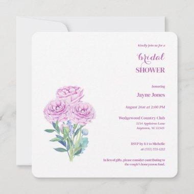 Ranunculus & Anemones Customizable Bridal Shower Invitations