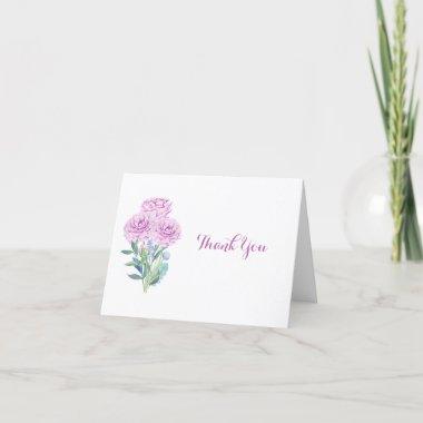 Ranunculus & Anemones Customizable Bridal Shower Thank You Invitations