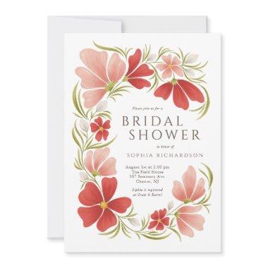 Raspberry & Blush Bold Floral Shower
