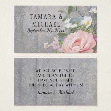 Reception Bridal Shower Favor Rustic Floral Art